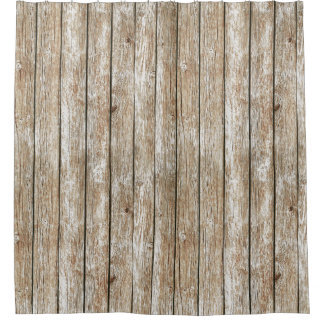 Rideaux De Douche Bois rustique chic minable de beau pays