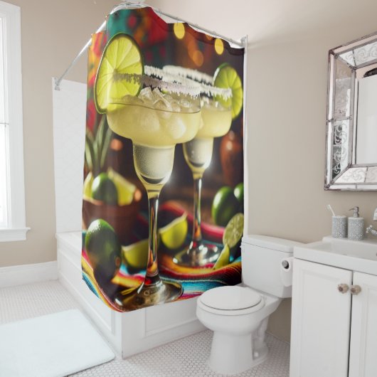 Rideaux De Douche Boisson Margaritas (En situation)