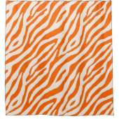 Rideaux De Douche Bold Orange Tiger Stripe Pattern (Devant)