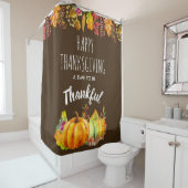 Rideaux De Douche Bon thanksgiving Citrouilles et feuillage d'automn (En situation)