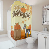 Rideaux De Douche Bon thanksgiving Rat Terrier (En situation)