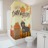 Rideaux De Douche Bon thanksgiving Rottweiler (En situation)