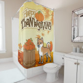 Rideaux De Douche Bon thanksgiving Shiba Inu (En situation)