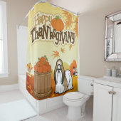 Rideaux De Douche Bon thanksgiving Shih Tzu (En situation)