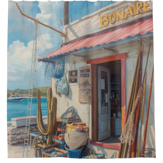 Rideaux De Douche Bonaire cabane à poissons (Devant)