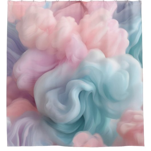 Rideaux De Douche Bonbons de coton Abstrait (Devant)