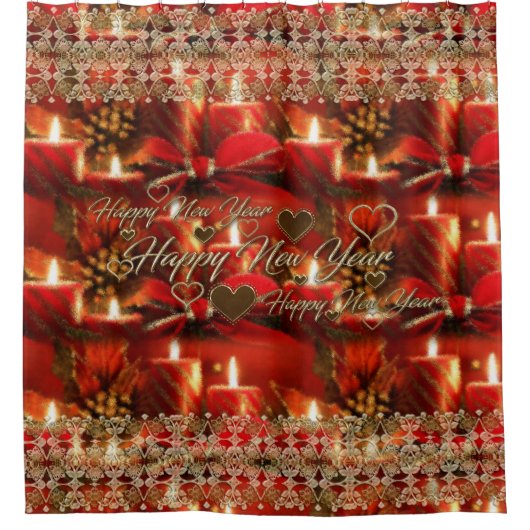 Rideaux De Douche Bonne année (Devant)