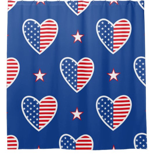 Rideaux De Douche Bonne fête de l'indépendance Etats-Unis d'Amérique (Devant)