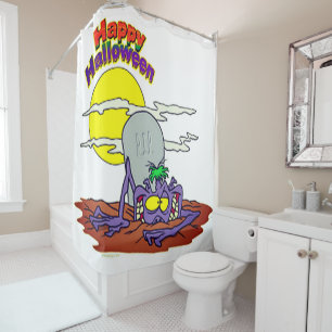 Rideaux De Douche Bonne Halloween lever les morts