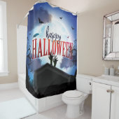 Rideaux De Douche Bonne Halloween Montée Des Morts (En situation)