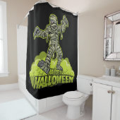 Rideaux De Douche Bonne Maman affamée d'Halloween (En situation)