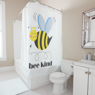 Rideaux De Douche Bonne princesse d'abeille avec couronne et slogan