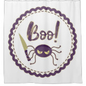 Rideaux De Douche Boo drôle Halloween personnage d'araignée main (Devant)