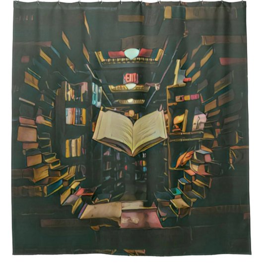 Rideaux De Douche Book lover artwork (Devant)