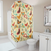 Rideaux De Douche Boomerangs et étoiles (En situation)