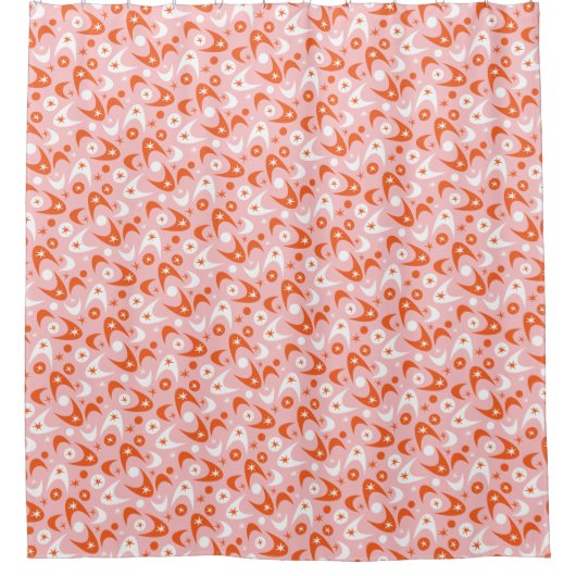 Rideaux De Douche Boomerangs rétro (Devant)