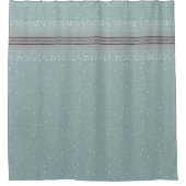 Rideaux De Douche Bordure d'Aqua Speckled (Devant)