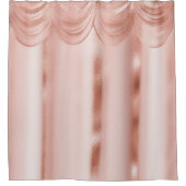 Rideaux De Douche Bordure élégante Rose Gold Drop Valance (Devant)