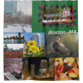 Rideaux De Douche Boston, Massachusetts Photo Collage (Devant)