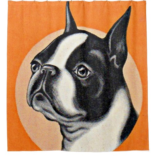 Rideaux De Douche Boston terrier (Devant)