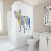 Rideaux De Douche Boston Terrier, Boston Terrier (En situation)