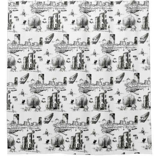 Rideaux De Douche Boston Toile (Devant)