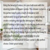 Rideaux De Douche Botanique