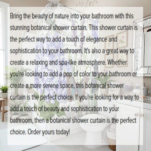 Rideaux De Douche Botanique