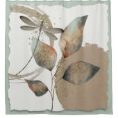 Rideaux De Douche Botanique abstraite (Devant)