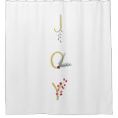 Rideaux De Douche Botanique Joyeux Rustique Gold Minimal (Devant)