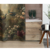 Rideaux De Douche Botanique : trois paons dans le jardin anglais