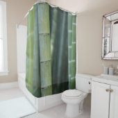 Rideaux De Douche Bottes en bambou vert (En situation)