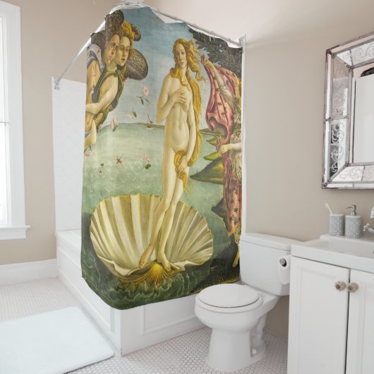 Rideaux De Douche Botticelli naissance de Vénus (En situation)