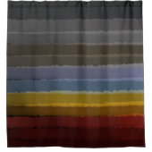 Rideaux De Douche Bouche D'Aquarelle Sale De Couleur Pop D'Art Abstr (Devant)