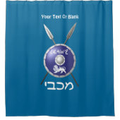 Rideaux De Douche Bouclier Maccabee Et Paroles (Devant)