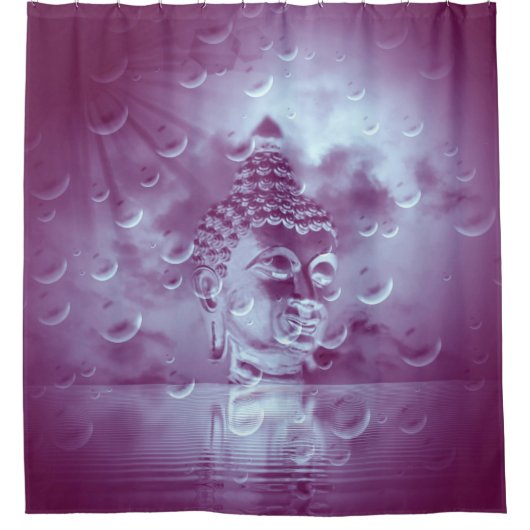 Rideaux De Douche bouddha en violet (Devant)
