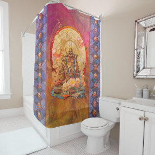 RIDEAUX DE DOUCHE BOUDDHA L'ÉCLAIRÉ