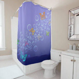 Rideaux De Douche Bouillonne les papillons de n