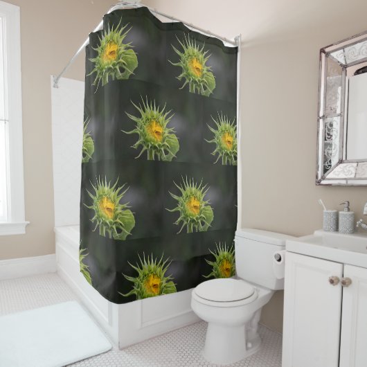 Rideaux De Douche Boule de tournesol (En situation)