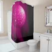 Rideaux De Douche Boule fascinante de disco de roses indien (En situation)