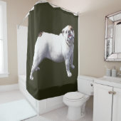 Rideaux De Douche Bouledogue Fier (En situation)