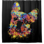 Rideaux De Douche Bouledogue français - chien de Frenchie (Devant)