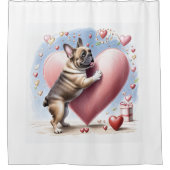 Rideaux De Douche Bouledogue français maladie de Hirschsprung French (Devant)