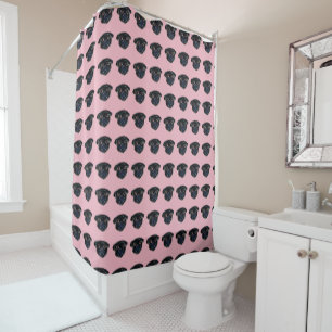 Rideaux De Douche Bouledogue noir