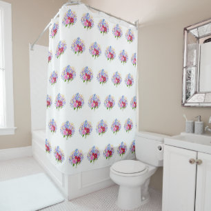 Rideaux De Douche Bouquet de fleurs