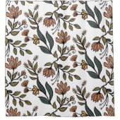 Rideaux De Douche Bouquet de fleurs et de Feuilles (Devant)