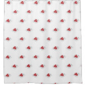 Rideaux De Douche Bouquet de rose rouge (Devant)