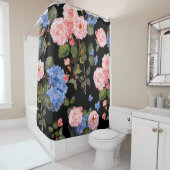 Rideaux De Douche Bouquet de roses roses victoriennes. (En situation)