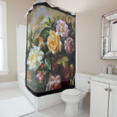 RIDEAUX DE DOUCHE BOUQUET FLORAL (En situation)