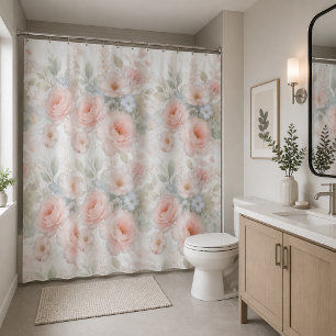 Rideaux De Douche Bouquet floral de pastels doux